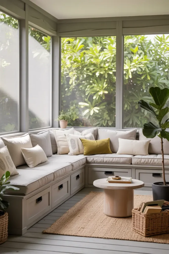 Built-In Bench Seating with Storage