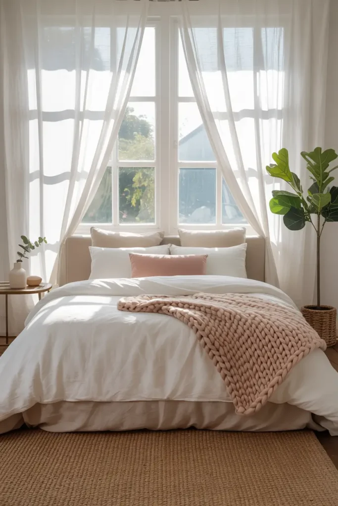 Choose Light Bedding to Reflect Daylight