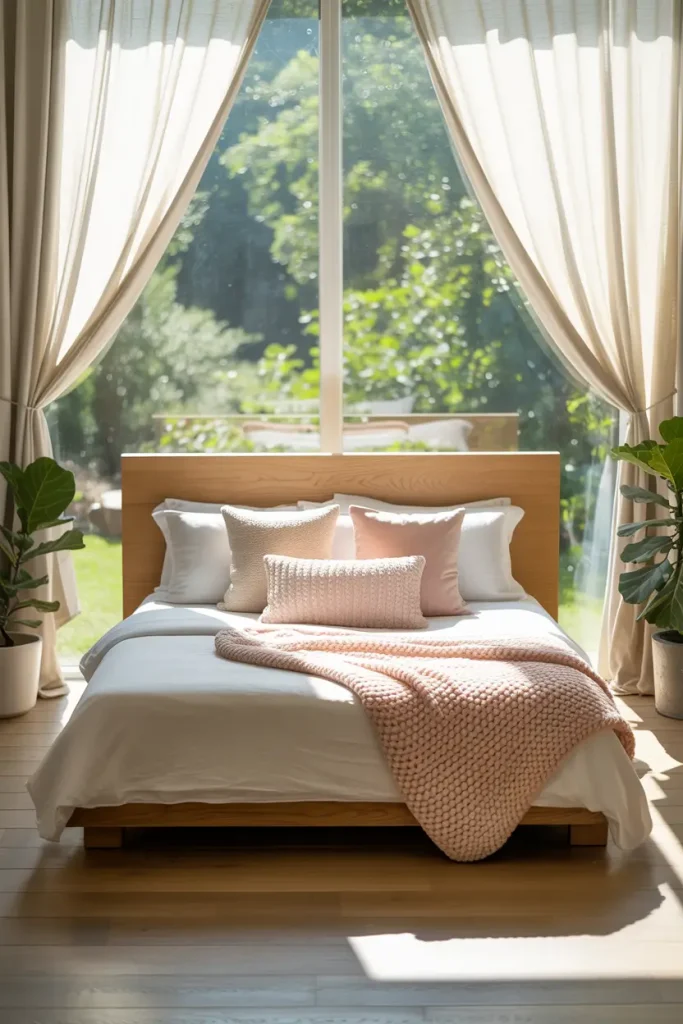 Choose a Low Headboard to Keep the View