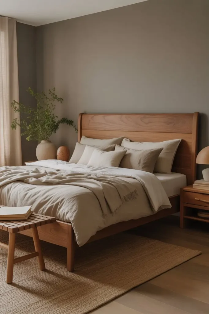 Choose a Wood Frame King Bed for Natural Warmth