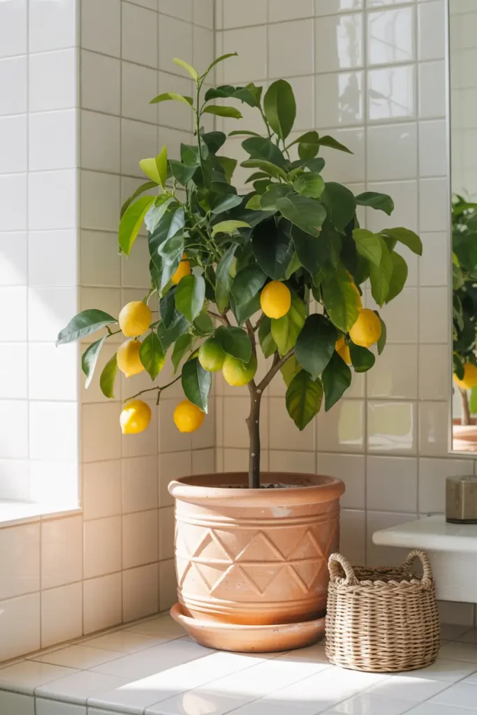 Citrus Tree in a Large Pot