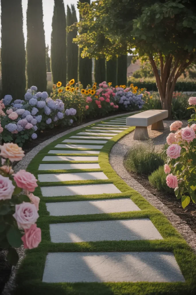 Classic Granite Slab Path