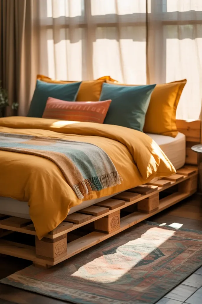 Classic Low-Profile Pallet Bed Frame