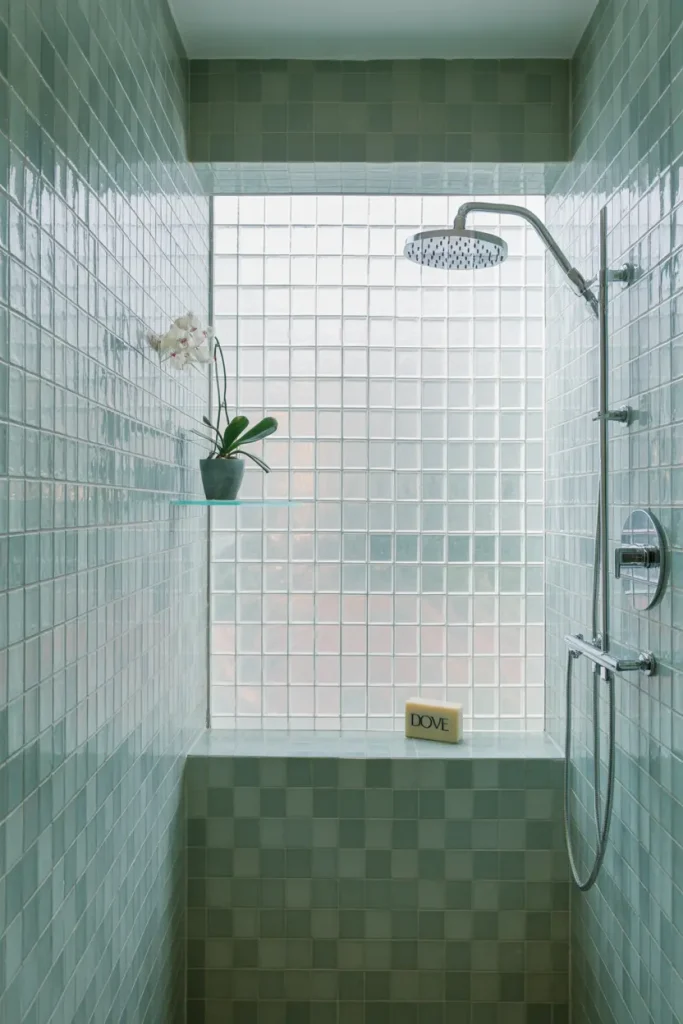 Clear Glass Tiles for Depth and Light