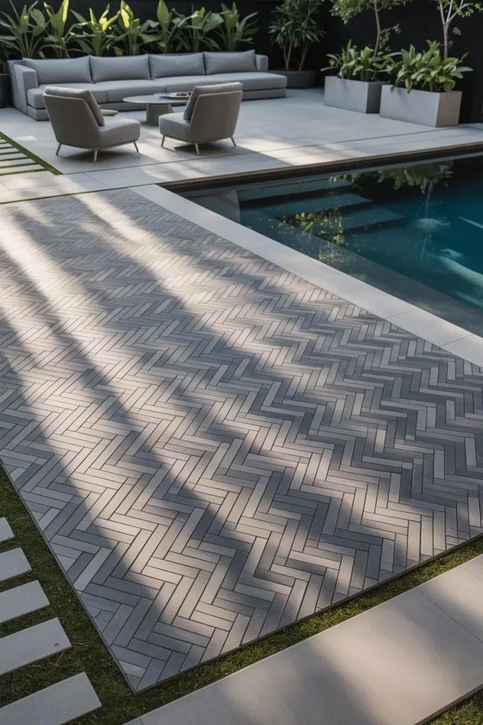 Concrete Pavers in Creative Patterns