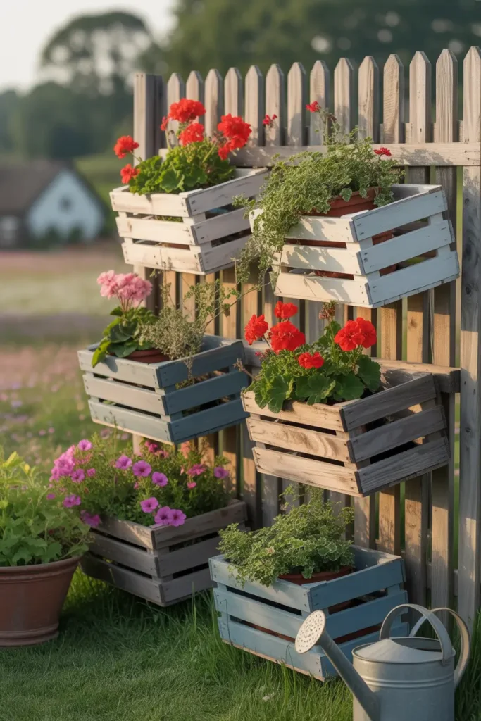 Crate Style Rustic Boxes
