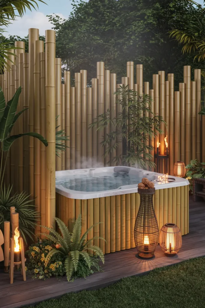 Create a Bamboo Wall for an Exotic Look