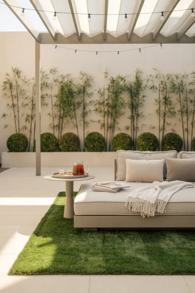Create a Turf Lounge Zone with Shade
