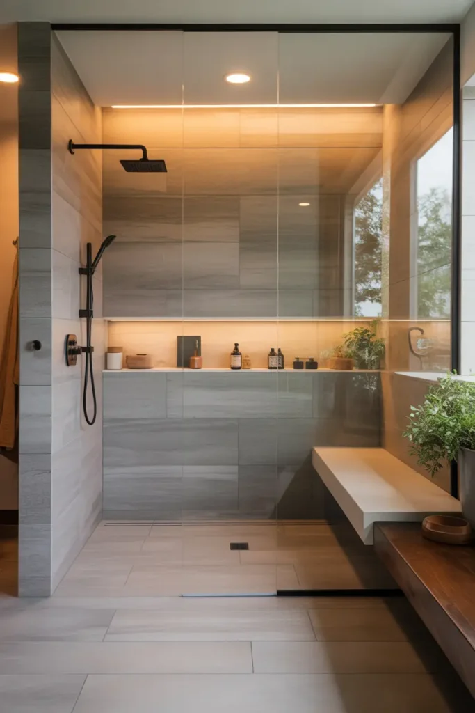 Curbless Shower Entry