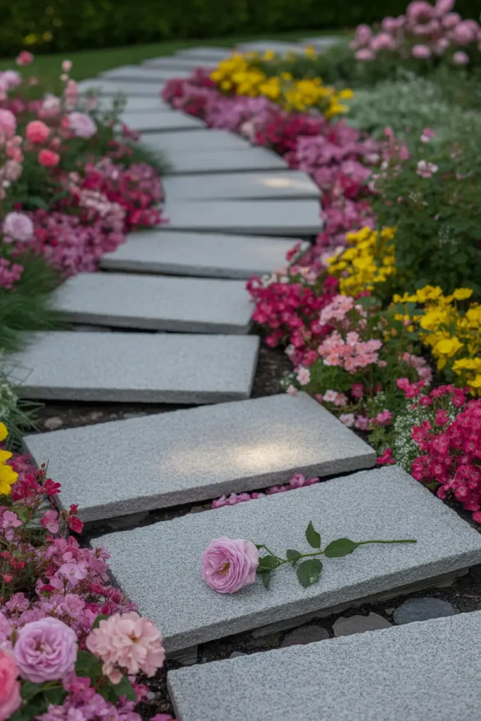 Curved Granite Walkways