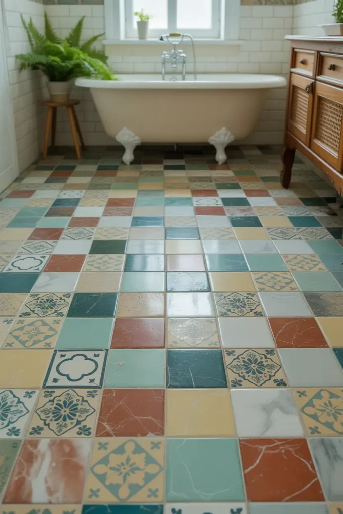 DIY Mosaic with Remnant Tiles