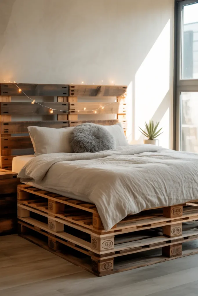 Double-Layered Pallet Bed for Height