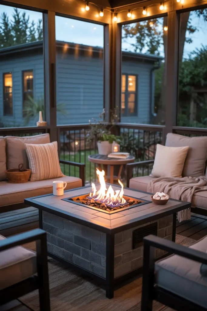 Fire Table for Warmth and Light