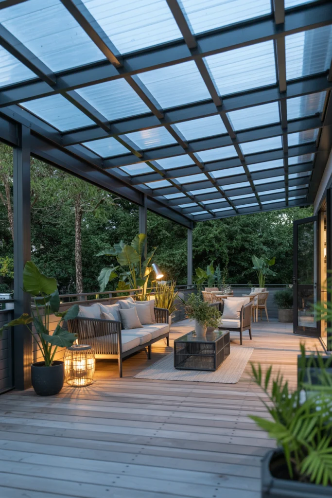 Fixed Polycarbonate Roof Panels