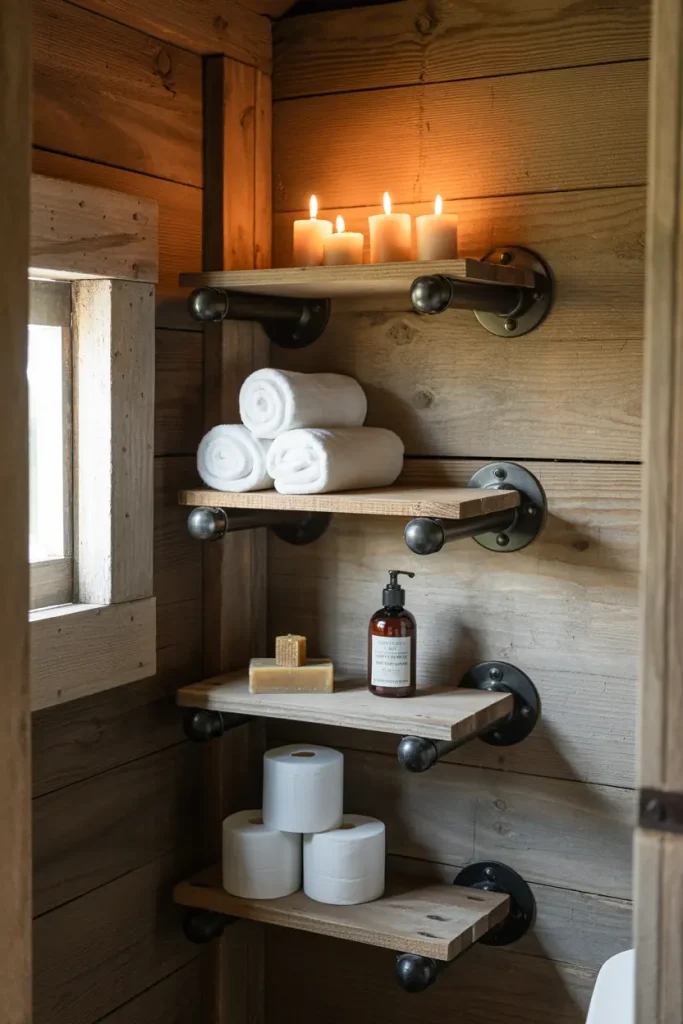 Floating Shelves for Small Storage