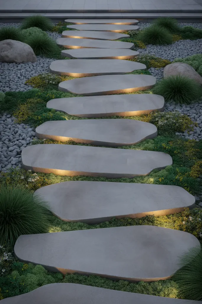 Floating Slabs Above Greenery