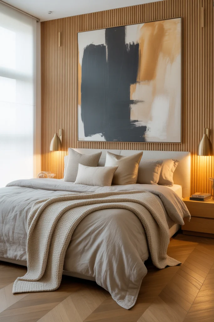 Frame the King Bed with Art or Panels