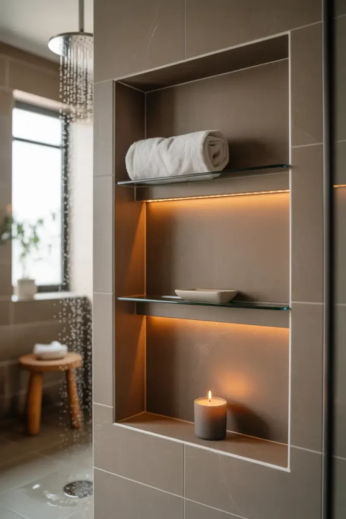 Freestanding Niche Panels That Float