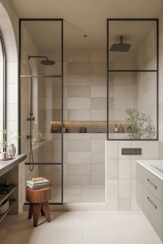 Full-Length Glass Panel Divider