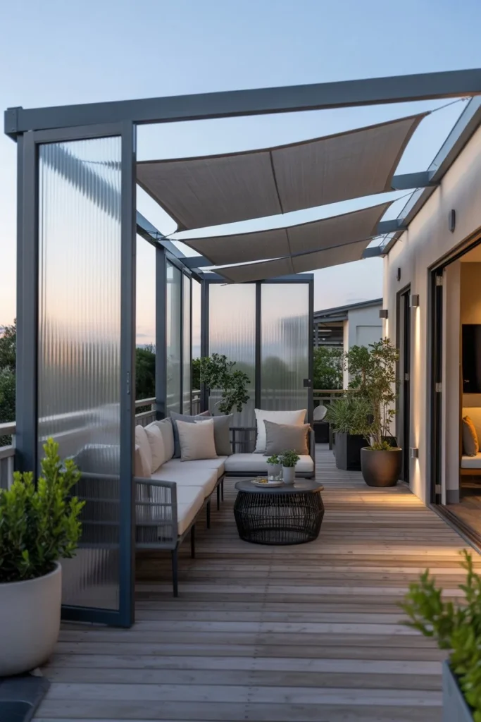 Glass or Acrylic Wind Walls