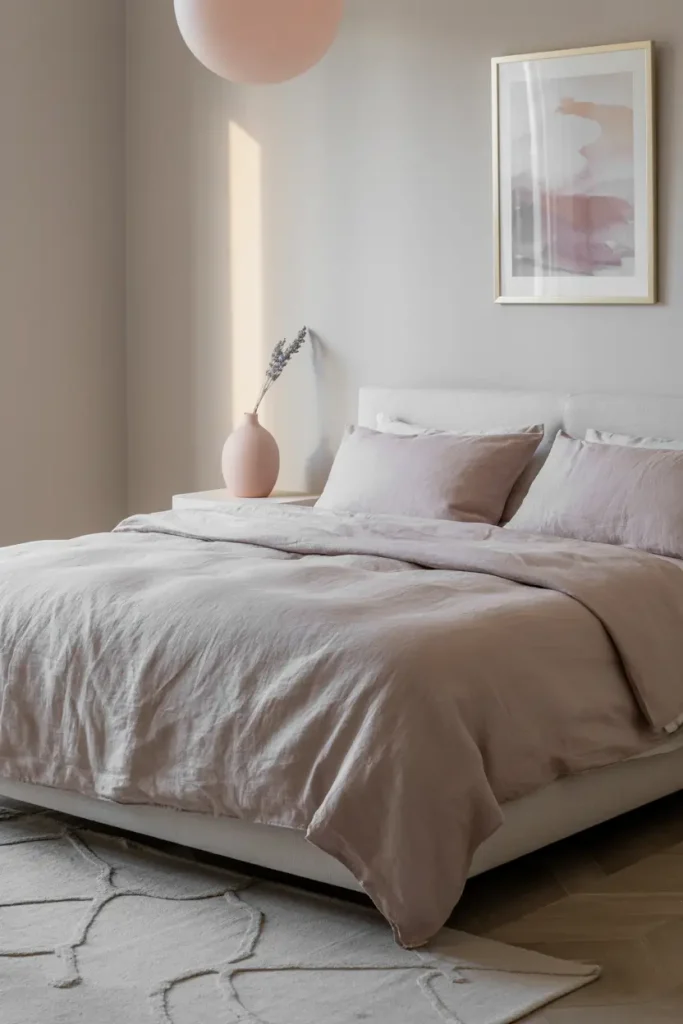 Go Minimalist with Pale Pink Touches