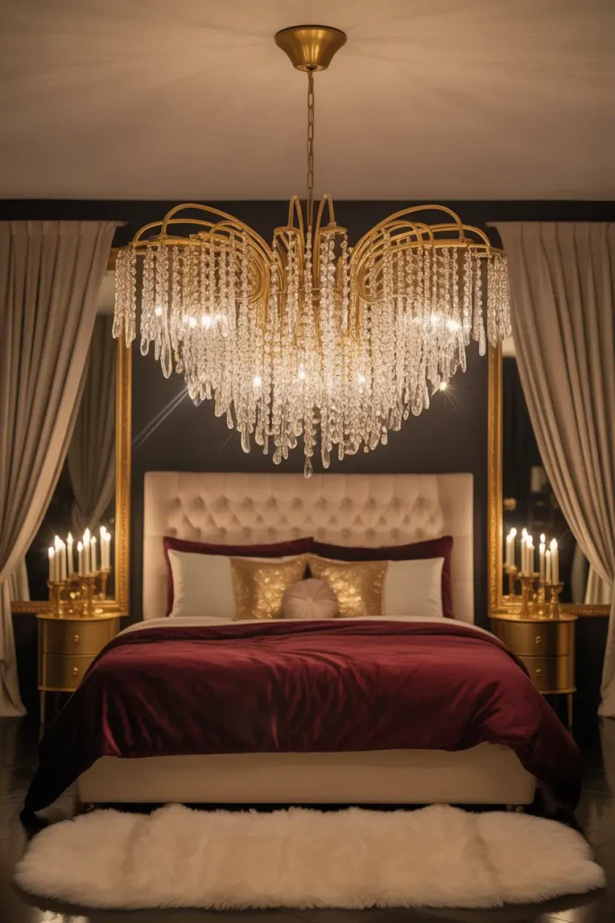 Gold Chandeliers for Centerpiece Lighting
