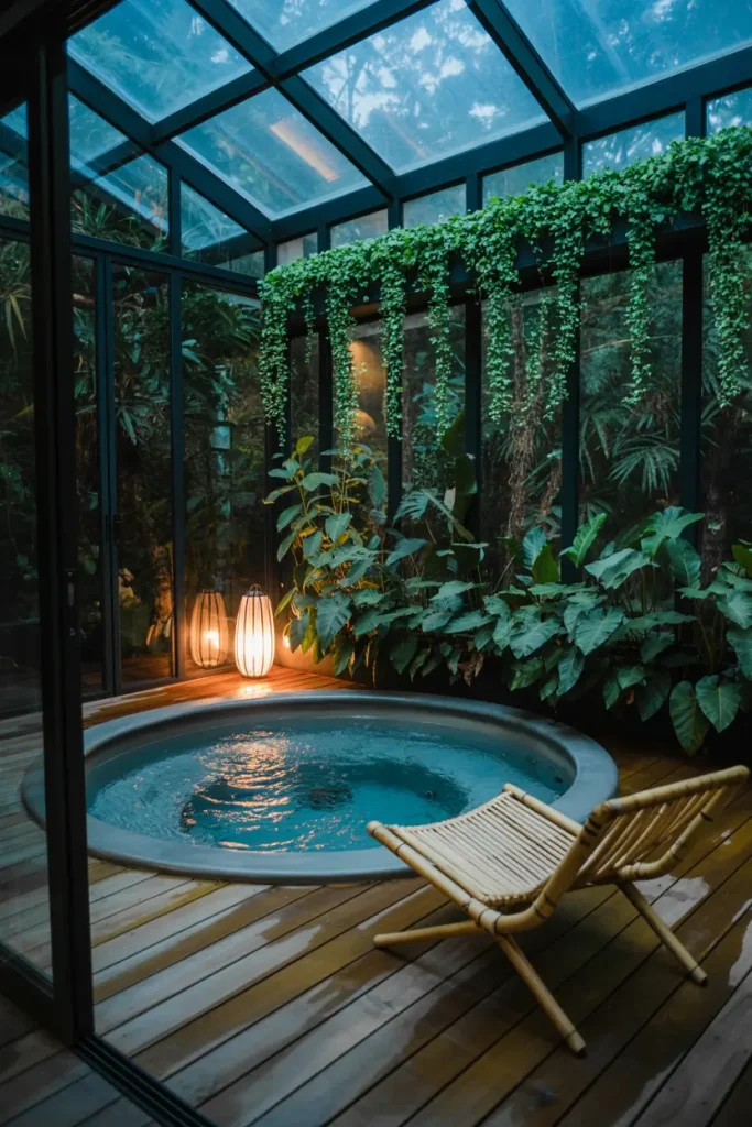 Greenhouse-Inspired Soaking Space