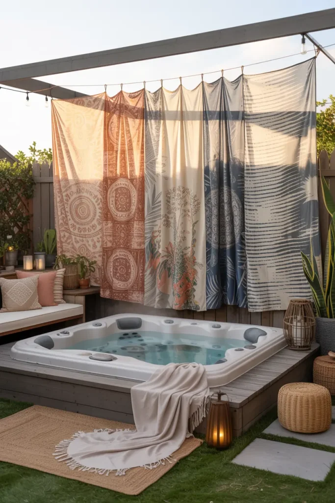 Hang a Tapestry or Outdoor Fabric Wall