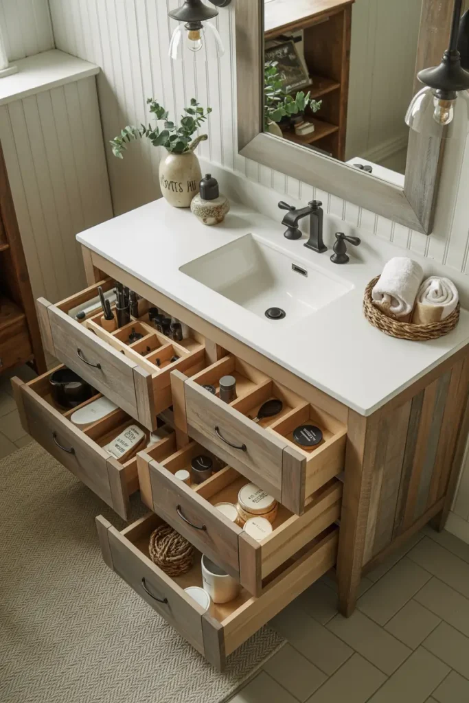 Hidden Drawers for Clutter-Free Storage
