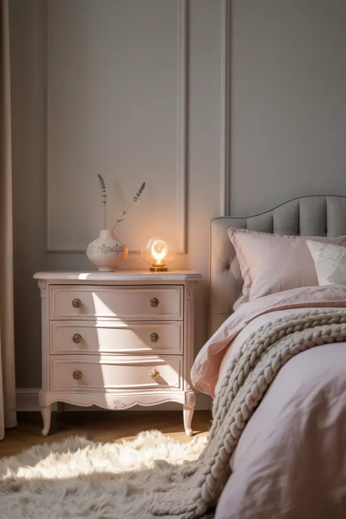 Include a Pink Dresser or Nightstand