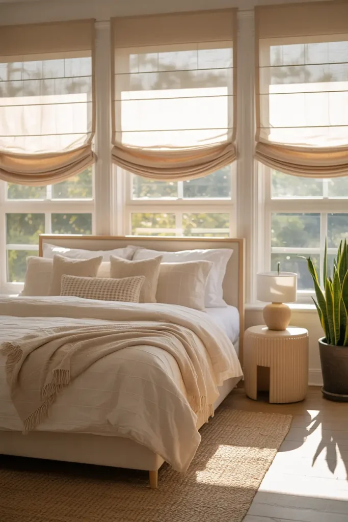 Install Roman Shades for a Clean Look