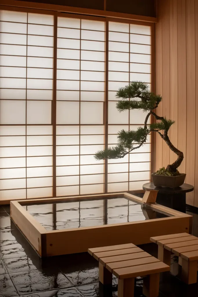Japanese-Inspired Soaking Space