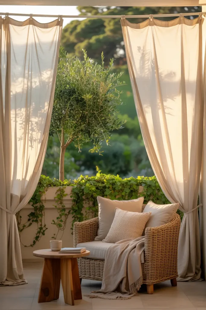 Make a Private Escape With Curtains