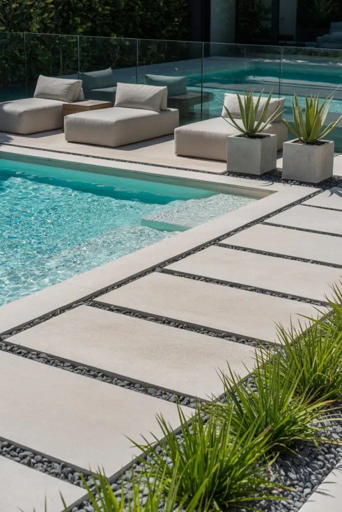 Modern Slab Layout with Clean Lines