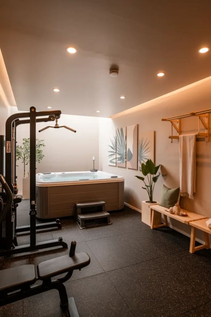 Multi-Use Gym and Hot Tub Room