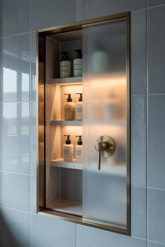 Niches with Doors for Hidden Storage
