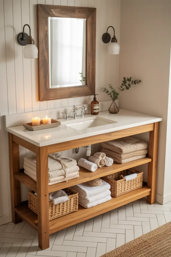 Open Shelf Storage for a Lived-In Feel