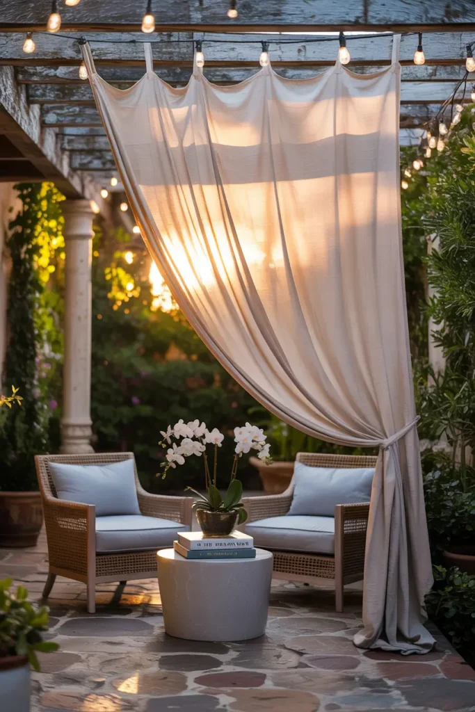 Outdoor Curtains for a Soft Finish