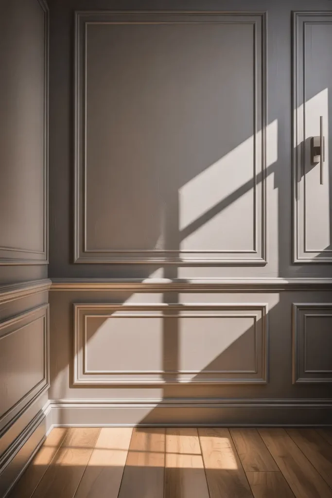 Painted Panel That Matches Baseboards