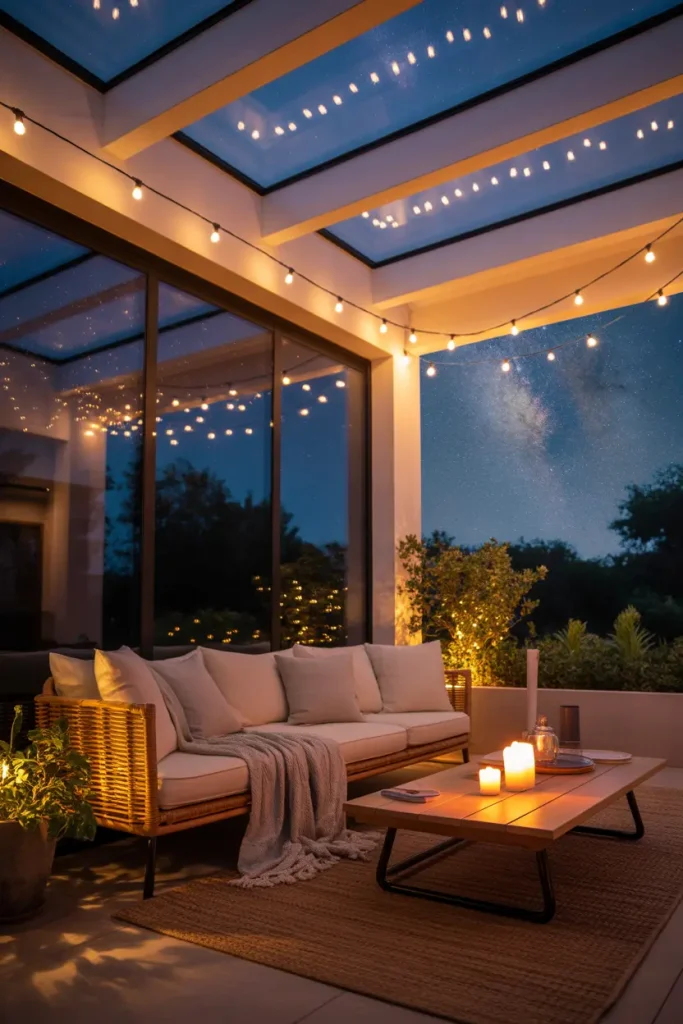 Patio Roof With Skylight Panels