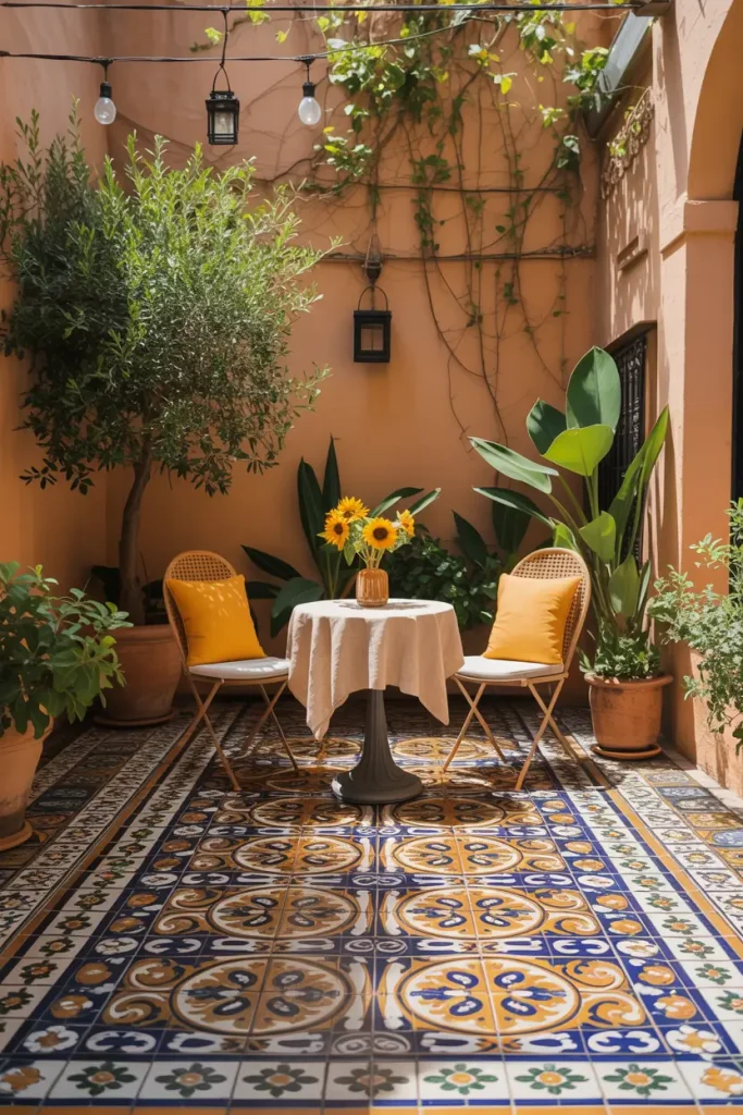 Patterned Tile Floors for Visual Drama