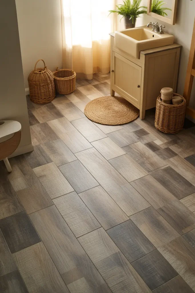 Peel-and-Stick Wood-Look Planks