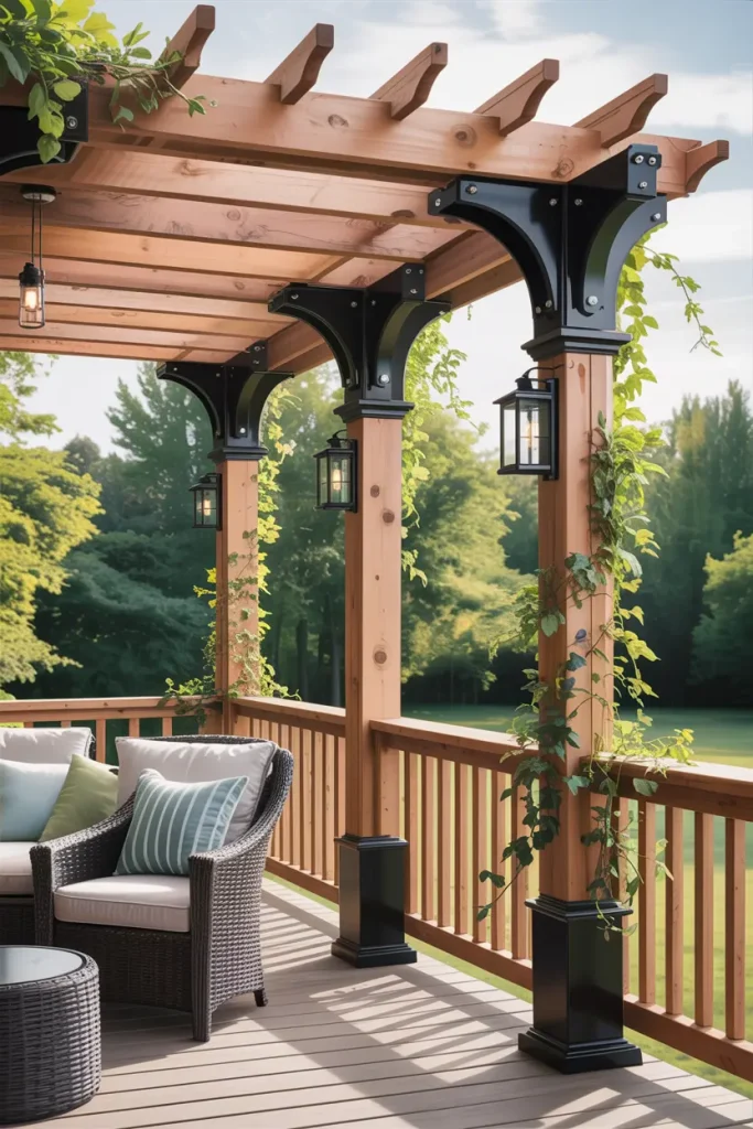 Pergolas with Reinforced Beams