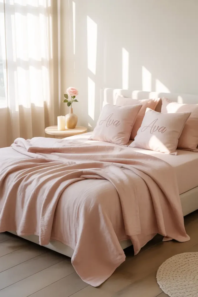 Personalized Décor in Rose Accents
