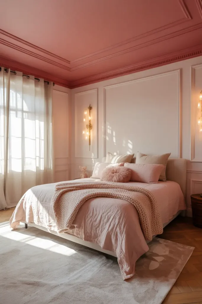 Pink Ceiling for Unexpected Charm