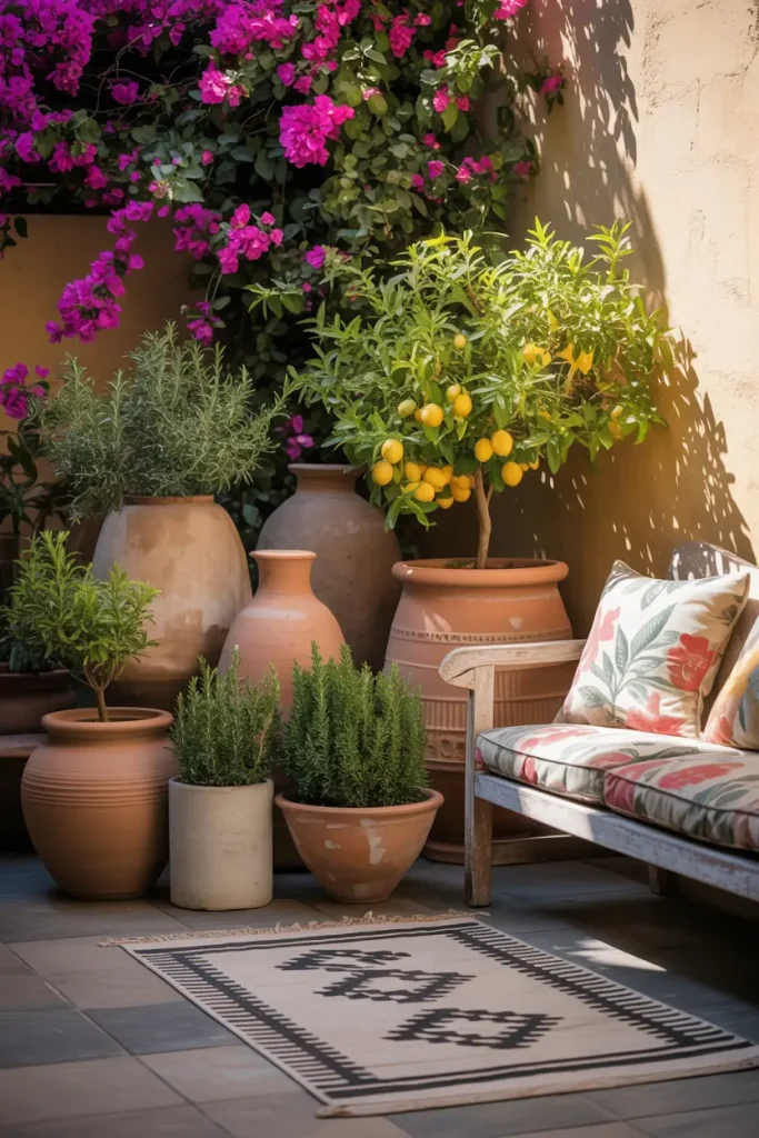 Potted Plant Clusters for Flexibility