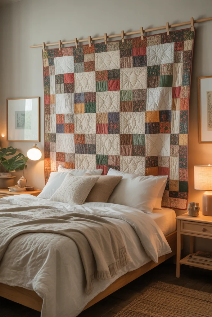 Quilt or Blanket Display for Cozy Charm
