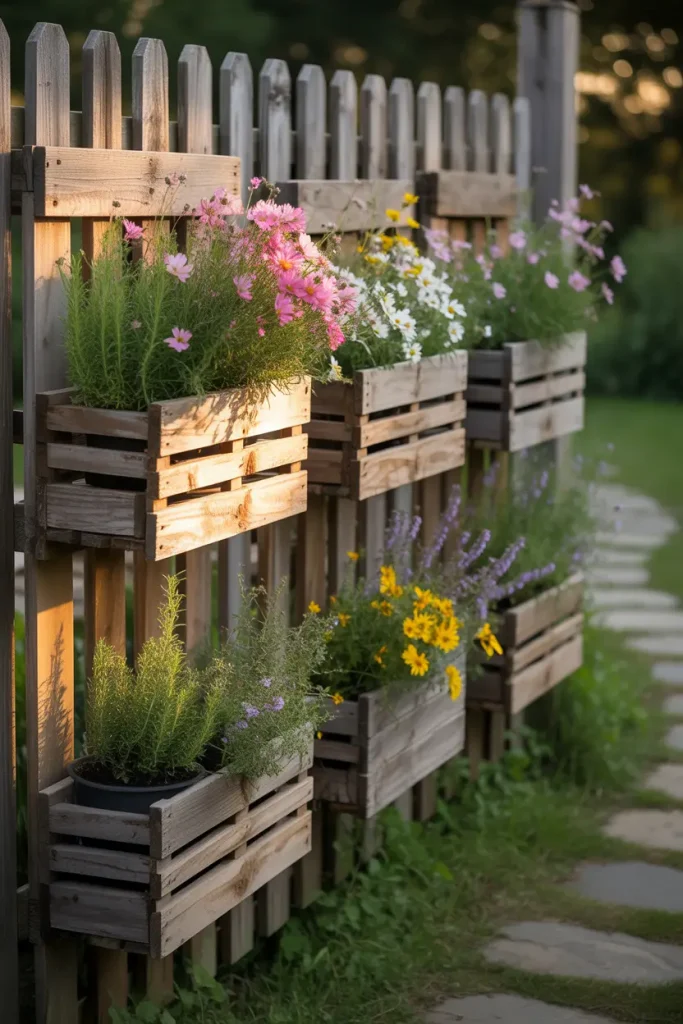 Reclaimed Pallet Box Planters