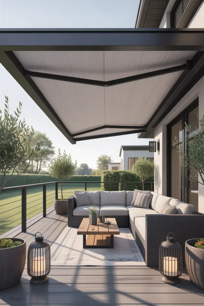 Retractable Awnings with Wind Sensors