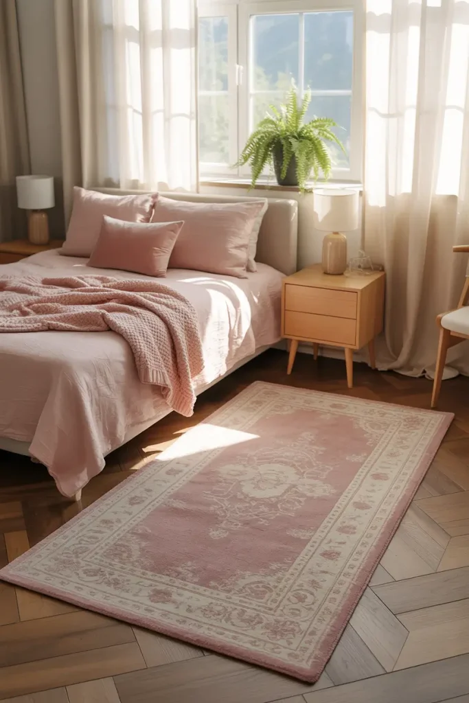 Rose-Hued Rugs for Cozy Floors